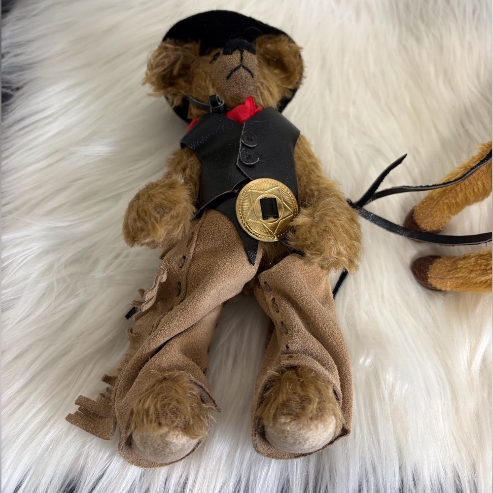 Vintage(86)Cowboy Teddy Bear on Horse Gastrell 1998/1999 - Picture 2 of 6
